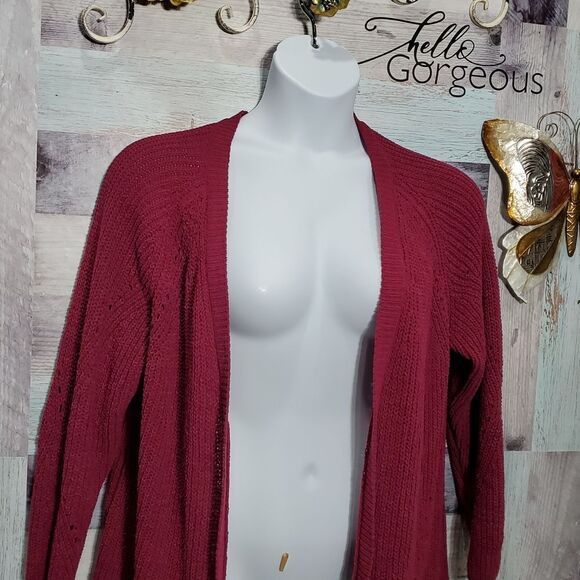 Members Mark Chenille Cardigan Sz XL Open Front Super Soft Loose Weave 425 - Picture 3 of 8